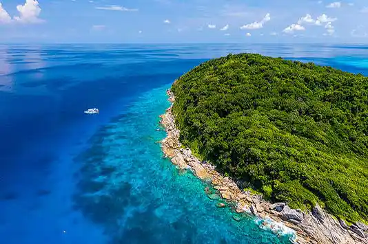 aerial view Similan Island