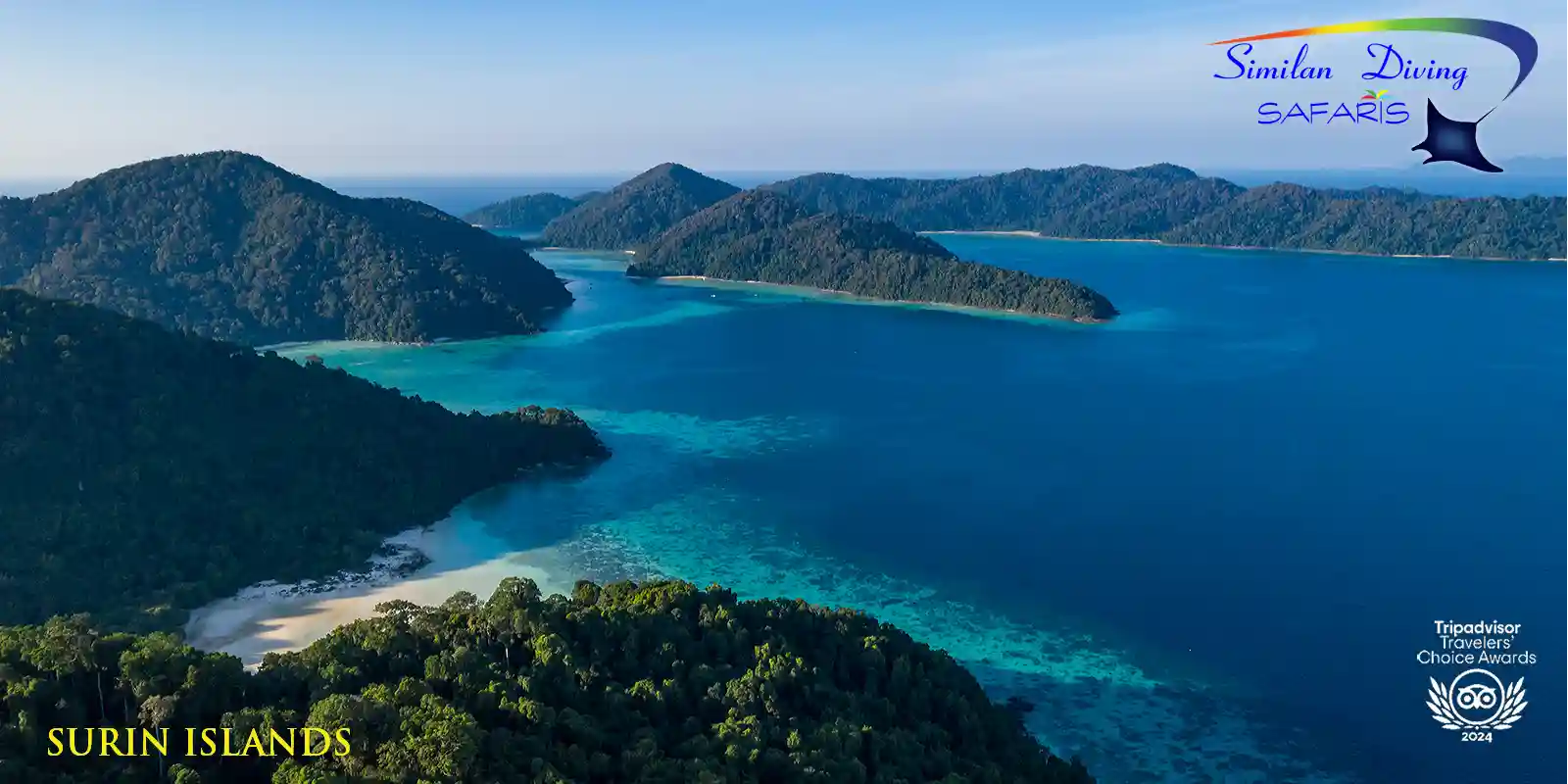 the Surin Islands aerial view