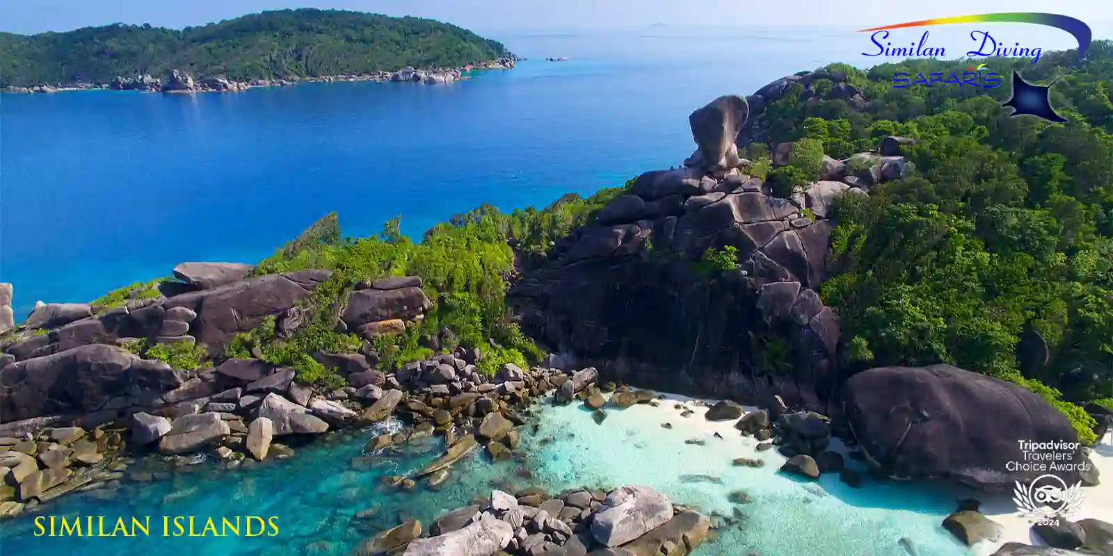 the Similan Islands aerial view