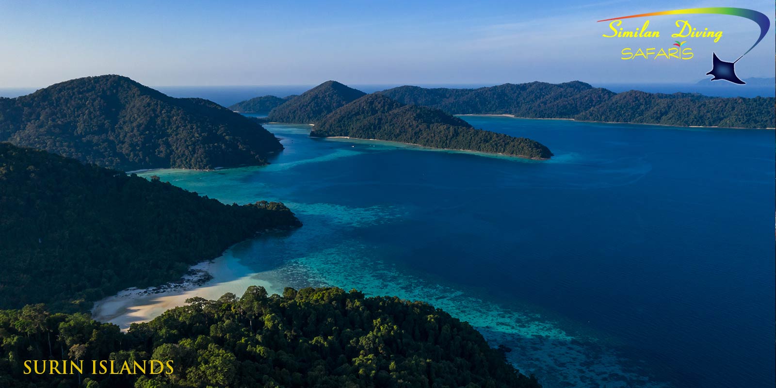 the surin islands aerial view