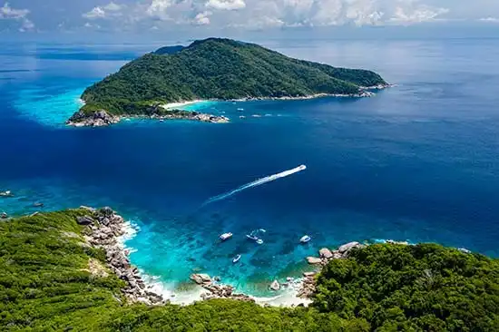 aerial view of Similan Islands #8